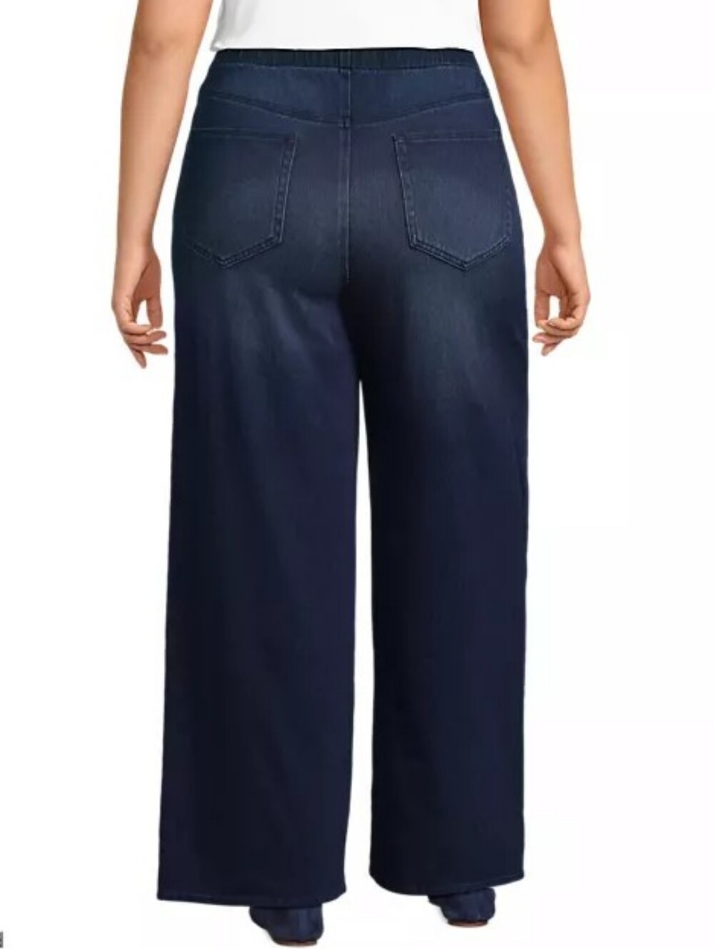 Dark Indigo Wide-Leg Women’s Jeans